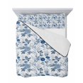 thumbnail image 7 of Flower Bird Twin Size Down Alternative Comforter, Lightweight Comforter Quilt Bedding Set with Pillow Shams Vintage Blue Garden Country Wildflower All Seasons Bed Comforter Duvet Insert 68"x86", 7 of 7