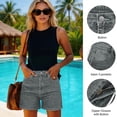thumbnail image 3 of Jean Shorts Womens Casual Denim Shorts with 5 Pockets for A Classic Everyday Look That Combines Style And Functionality Shorts with Pockets for Women, 3 of 9