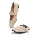 thumbnail image 4 of Pennysue Women Flats Pointy Toe Mary Jane Ballet Shoes Casual Comfortable Walking Shoes Beige 9.5, 4 of 7