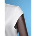 thumbnail image 7 of TiaoBug Women's Wedding Evening Party Dress Cap Sleeve Summer A-Line Mini Work Dress White XL, 7 of 7