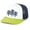 White/Navy/Chartruese, variant on Mens Three Pine Trees Outdoors Rope Hat Embroidered Foam Front Mesh Back Trucker Hat, Khaki/Dark Red/Dark Red