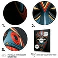 thumbnail image 3 of Designart "Tribal Pende African Mask I" African Tribal Floater Framed Canvas Print, 3 of 7