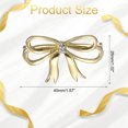 thumbnail image 2 of 2 Pcs Encanto para Agujetas para Zapatillas, Broches Decorativos para Agujetas para Zapatos Casual de Mujeres, Dorado (Lazo de Cinta), 2 of 7