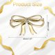 thumbnail image 2 of 2 Pcs Encanto para Agujetas para Zapatillas, Broches Decorativos para Agujetas para Zapatos Casual de Mujeres, Dorado (Lazo de Cinta), 2 of 7