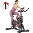 thumbnail image 1 of Vélo d'Exercice pour la Maison, Famistar 45 LBS Roue Libre Lourde Vélo de Cyclisme Intérieur, Vélo Stationnaire, Résistance Réglable & Moniteur Numérique, Bouteille d'Eau comme Cadeau, Rouge, 1 of 16