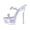 Silver, variant on YUHAOTIN Female Walking Sandals Women Comfortable Luminous Rhinestone Transparent High Heeled Shoes Luminous Fashion Sexy High Heeled Shoes 13Cm Shower Sandals Platform Sandals