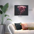 thumbnail image 2 of Naloa Mesmerizing Pink Jellyfish Print Canvas Picture,Wall Pictures, Modern Decorative Poster,Art Prints for Bedroom, Toilet, 40 x 30 cm, Built-in Wooden Frame, 2 of 6