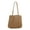 Khaki, variant on Large Straw Bags For Women Straw Travel Beach Totes Bag Woven Tote Handmade Shoulder Bag Summer Handbag