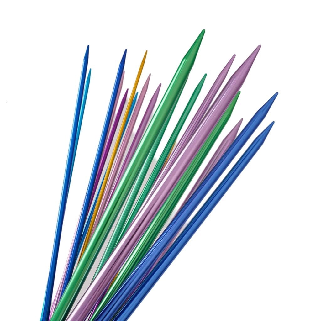 10Pairs Aluminum Single Pointed Knitting Needle for Beginner Weaving Sweater Hat Bag Sock, 3.0mm-10mm Knitting Needle