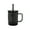 Black, variant on 20-Ounce Black Glitter Acrylic Skull Mug with Lid & Straw, by Way to Celebrate