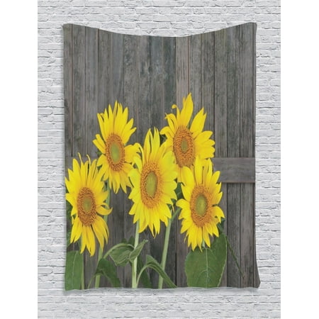 Sunflower Decor Wall Hanging Tapestry Helianthus Sunflowers Against Weathered Aged Fence Summer Garden Photo Print Bedroom Living Room Dorm Sunflower Decor Wall Hanging Tapestry Helianthus Sunflowers Against Weathered Aged Fence Summer Garden Photo Print Bedroom Living Room Dorm