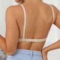 thumbnail image 6 of Gyexs Women Fashion Push Up Bra Comfortable Thin Lingerie Slim Fit Underwire Support Wireless Bras for Women, Khaki, Size M, 6 of 6
