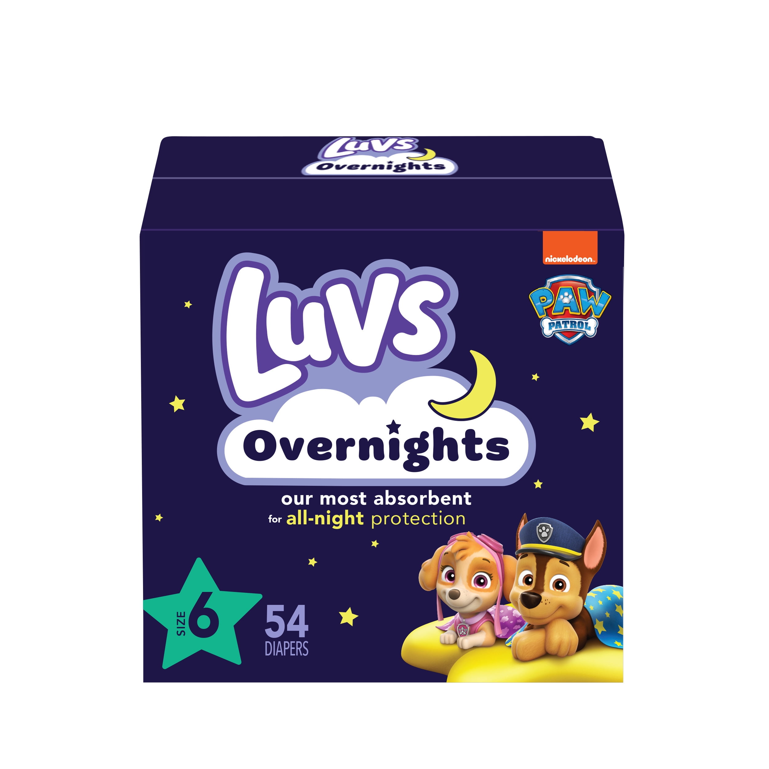 Luvs Overnights Diapers Size 6, 54 Count (Select for More Options
