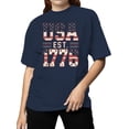 thumbnail image 2 of USA EST 1776 Patriotic Women's T-shirt, 2 of 3