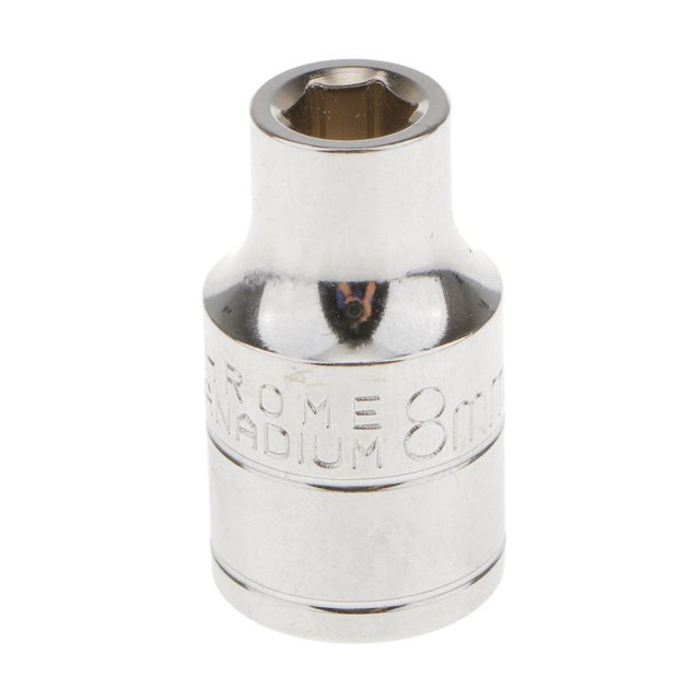 Pieza de vanadio de bobinado manual hexagonal métrica de dado de 1/2" corta de 8 mm Zulema Hexagonal