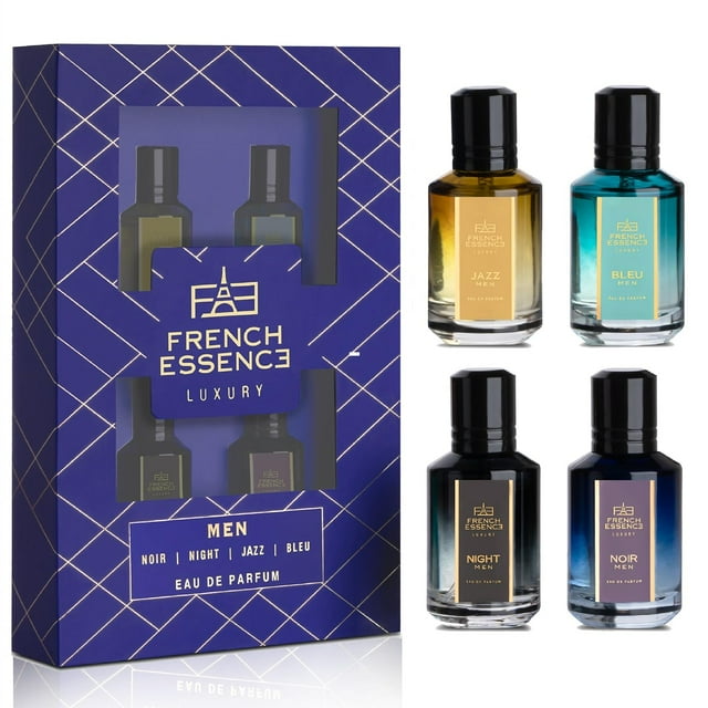 French Essence (Noir, Night, Jazz & Bleu (25ml Each) Gift Set Parfum