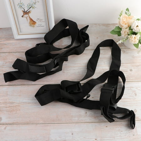 Raindrops Fishing Rod Strap Holders Car Rack Straps Brackets Pole Braces Black