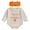 Beige, variant on Staki Halloween Newborn Baby Girl Outfit Pumpkin Sweatshirt Romper Long Sleeve Onesie Jumpsuit Infant Fall Winter Clothes 0-18M(Beige,12-18 Months)