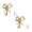 2PCS Small Gold Bow Hook, variant on Alloy Bow Knot Decorative Wall Hook with Mounting Screws, Rust Resistant Bowknot Hanging Hook for Kitchen Bathroom Laundry Coat Key Hat Towel Storage