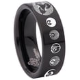 thumbnail image 6 of Japanese Crane Tungsten Carbide Ring, 6 of 9