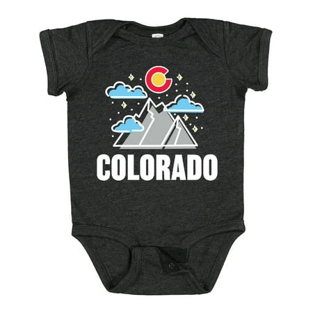 

Inktastic Colorado Mountains and Clouds Gift Baby Boy or Baby Girl Bodysuit