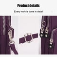 thumbnail image 2 of Nylon Crossbody Sling Bag, Minimalist Travel Backpack with Adjustable Strap, Multi-Compartment Design for Phone, Wallet, and Essentials, Durable Outdoor Use, 2 of 7