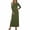 Army Green women's bodycon maxi dress a1, variant on Uscallm Women's Round Neck Long Sleeve Bodycon Maxi Dress Solid Elegant Casual Travel Dress Slim Fit Knit Stretchy Fall Winter Outfit Outfits, Brown L