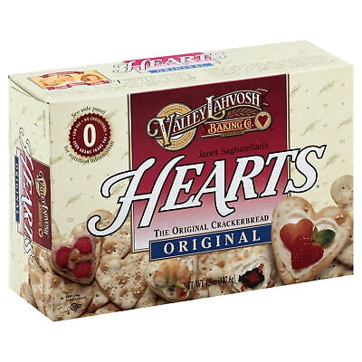 Valley Lahvosh Original Heart Crackers 4.5 oz (Pack of 12)