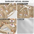 thumbnail image 4 of Cute Dog Corgi Face Pattern Swim Trunks Quick Dry Beach Pool Board Shorts Lightweight Stylish Print Sizes 2T to XL, 4 of 8