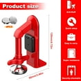thumbnail image 2 of Portable Alarm Door Stopper - 80dB Anti-Theft Security Stoppers for Bottom of Door, Adjustable and Easy to Install Home, Office, Travel, Devices (Red), 2 of 3