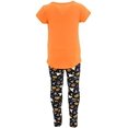 thumbnail image 4 of Girls 2 Piece Something Wicked Comes Halloween Outfit (3Y, Orange), 4 of 5