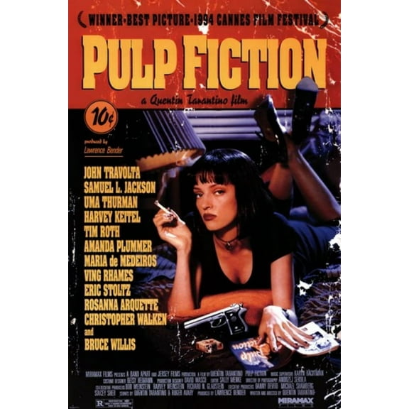 Rolled Poster Uma Thurman Pulp Fiction 24” x 36” Poster