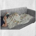 thumbnail image 6 of Vegan Soft Flannel Fleece Throw Blanket, Map of the World Designed with Multiple Vegetables Vegetarian and Healthy Planet, Cozy Plush for Indoor and Outdoor Use, 60" x 80", Multicolor, by Ambesonne, 6 of 6