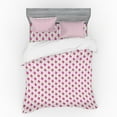 thumbnail image 1 of Ice Cream Duvet Cover Set, Cheerful Summer Pattern with Bitten Popsicles, Bedding Set with Shams and Fitted Sheet, 3 Sizes, by Ambesonne, 1 of 3