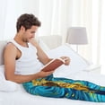 thumbnail image 5 of Naloa Starry Sunflower Dreamscape Pajama Pants Men, PJ Bottoms, Sleep & Lounge Pants-XX-Large, 5 of 6