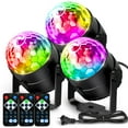 thumbnail image 1 of [Luz de fiesta] Paquete de 3 luces de fiesta NEQUARE Disco Ball DJ, 1 of 8