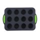 thumbnail image 1 of Fábrica nueva silicona 12-pieza silicona muffin molde hogar antiadherente taza muffin hornear molde hornear bandeja herramienta bandeja, 1 of 6