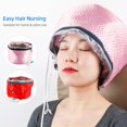 thumbnail image 6 of Hair Steamer Deep Conditioning Heat Adjustable Hair Care Heating with Intelligent Protection, Nourishing Hat, Gifts for Women - Red, 6 of 8
