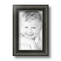 ArtToFrames 5x8 inch Antique Black Picture Frame, Black 5" x 8" Wood Poster Frame (WOM-5106) 1234