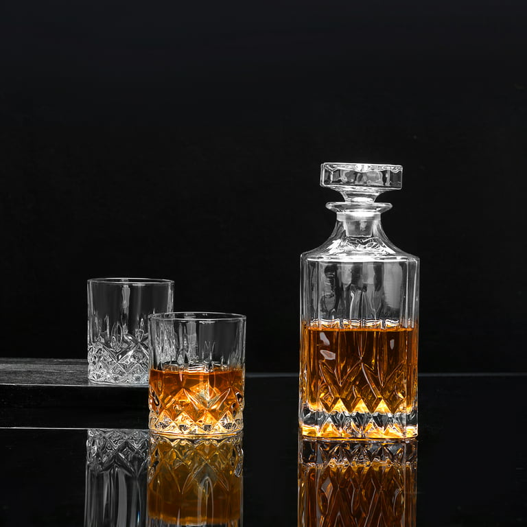 Whiskey Decanter Glass Crystal Liquor Scotch Vodka Bourbon Bottle Vintage  Gift