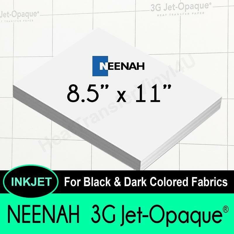 Neenah 3G JET-OPAQUE Digital Transfer Paper 8.5" x 11" FREE SHIPPING