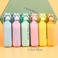 thumbnail image 4 of 3 Pcs/Ensemble, Cat Paw Surligneur Stylo de Main Étudiant Haute Valeur Tête Douce Fluorescente Stylo de Note Numérotée, Rentrée Scolaire, Fournitures Scolaires, Papeterie Kawaii, Couleurs pour École, Marqueurs, Stationneur, 4 of 5