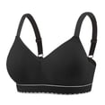 thumbnail image 2 of Antinious Womens Solid Wireless Fixed Padding Breathable Supportive Comfortable Everyday Bra, 2 of 5