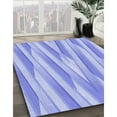 thumbnail image 3 of Ahgly Company Machine Washable Indoor Square Transitional Light Slate Blue Area Rugs, 8' Square, 3 of 7