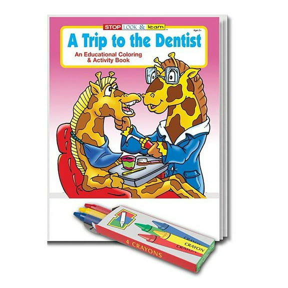 25 Pack - A Trip to The Dentist Kid's Coloring & Activity Books