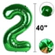 thumbnail image 5 of Globo Kelfuoya, 40 cm, color verde, número 28, lámina de mylar, helio, 5 of 7