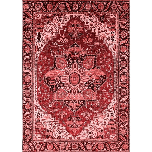 Ahgly Company Indoor Rectangle Persian Red Traditional Area Rugs, 5' x 7'