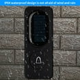 thumbnail image 6 of Solar-Powered Wireless Doorbell - 52 Melodies, Remote Control, IP64 Waterproof, 300m Range, White ABS, Energy-Saving for Home/Office (Includes Host, Bell, Mounting Kit), 6 of 7