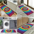thumbnail image 6 of Colorful Rainbow Tie Dye Spiral Pattern Kitchen Rug Mat,Kitchen Runner Rugs Non Skid Washable,Decorative Kitchen Floor Mats for Kitchen,Sink,Laundry,17"x47.2", 6 of 7