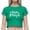 12-Green, variant on Alun St. Patrick's Day Cropped Short Sleeve T Shirts for Women Crewneck Stylish Stretch Tight Top Soft Comfort Fashion Festival Graphic Tee Summer Casual T-Shirts 14-Green XS
